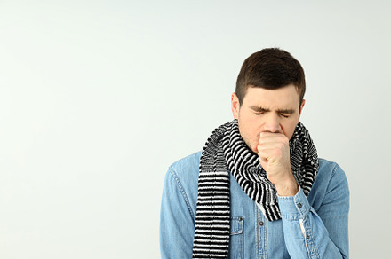 Ill young man on light background, seasonal cold concept, a Person Photo by AtlasStudio PRO