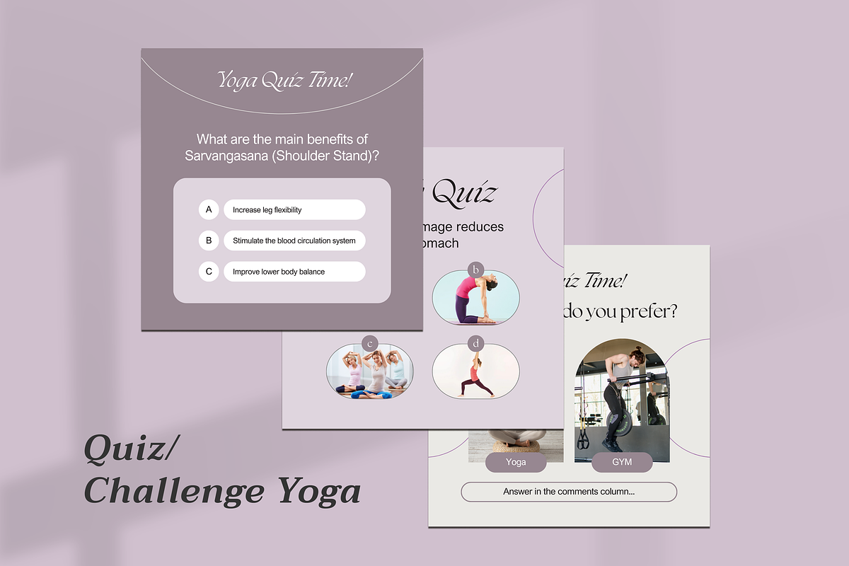 Yoga Content Canva Template, a Social Media Template by Azruca (Photo 6 of 10)