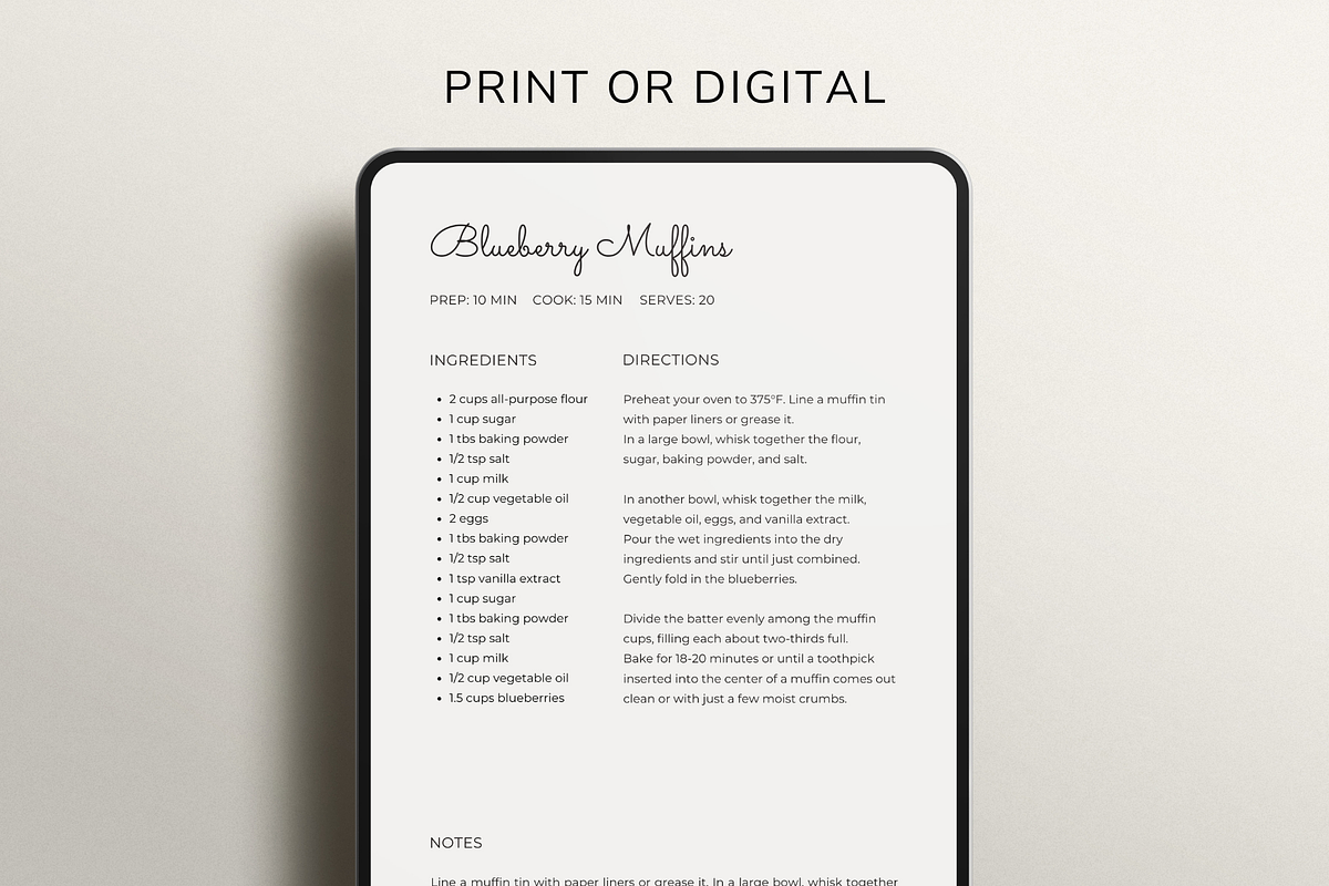 Recipe Template CANVA, a Card Template by OrganizationOasisRo (Photo 8 of 10)