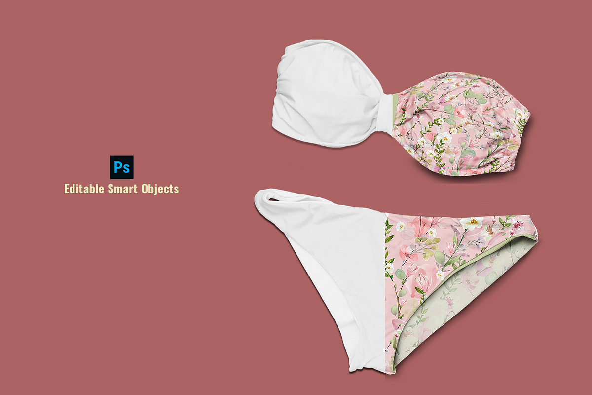 Flat Lay Beachwear Scene Mockup, an Apparel Mockup by Designertale (Photo 2 of 6)