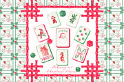 Mahjong  Christmas Classic PNG, an Illustration by LABFcreations (Thumbnail 4 of 5)