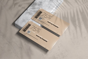 Voucher Or Ticket Mockup