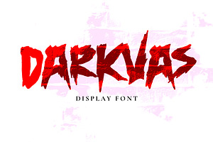Darkvas -Scary and cool display font