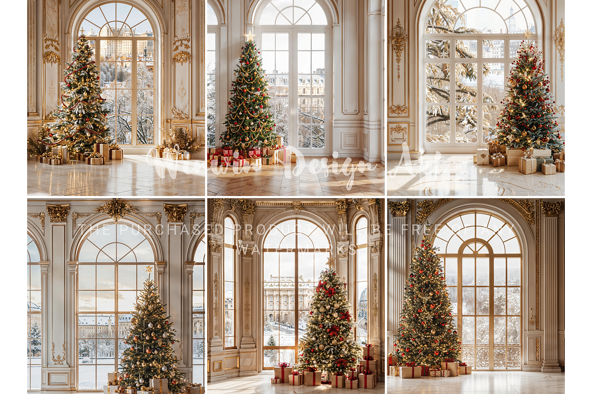 Christmas Arch Window Bundle, a Background Photo by Winwin Design Art (Photo 5 of 6)