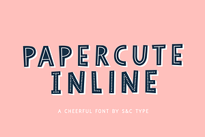 Papercute Inline Font Collection, a Font by S&C Type