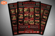 Certified Underground Flyer Template, a Flyer Template by Crosstown Design Co. (Thumbnail 1 of 7)