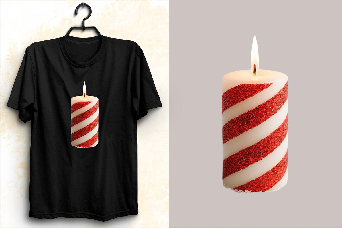 Christmas Glitter Candle Clipart Bun, an Illustration by SVGArt (Photo 7 of 8)