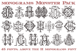 Monster Pack Over 4000 Monograms