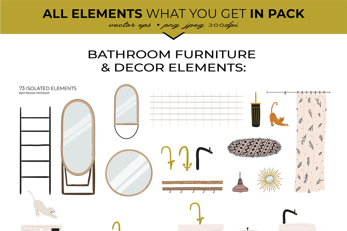 Home INTERIOR & House DECOR BUNDLE, an Object Graphic by Ruslana Lubenets (Photo 31 of 41)