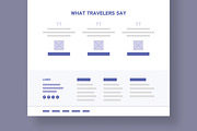 Modern Travel Website Wireframe, a Wireframe Template by MightyDesign (Thumbnail 6 of 9)