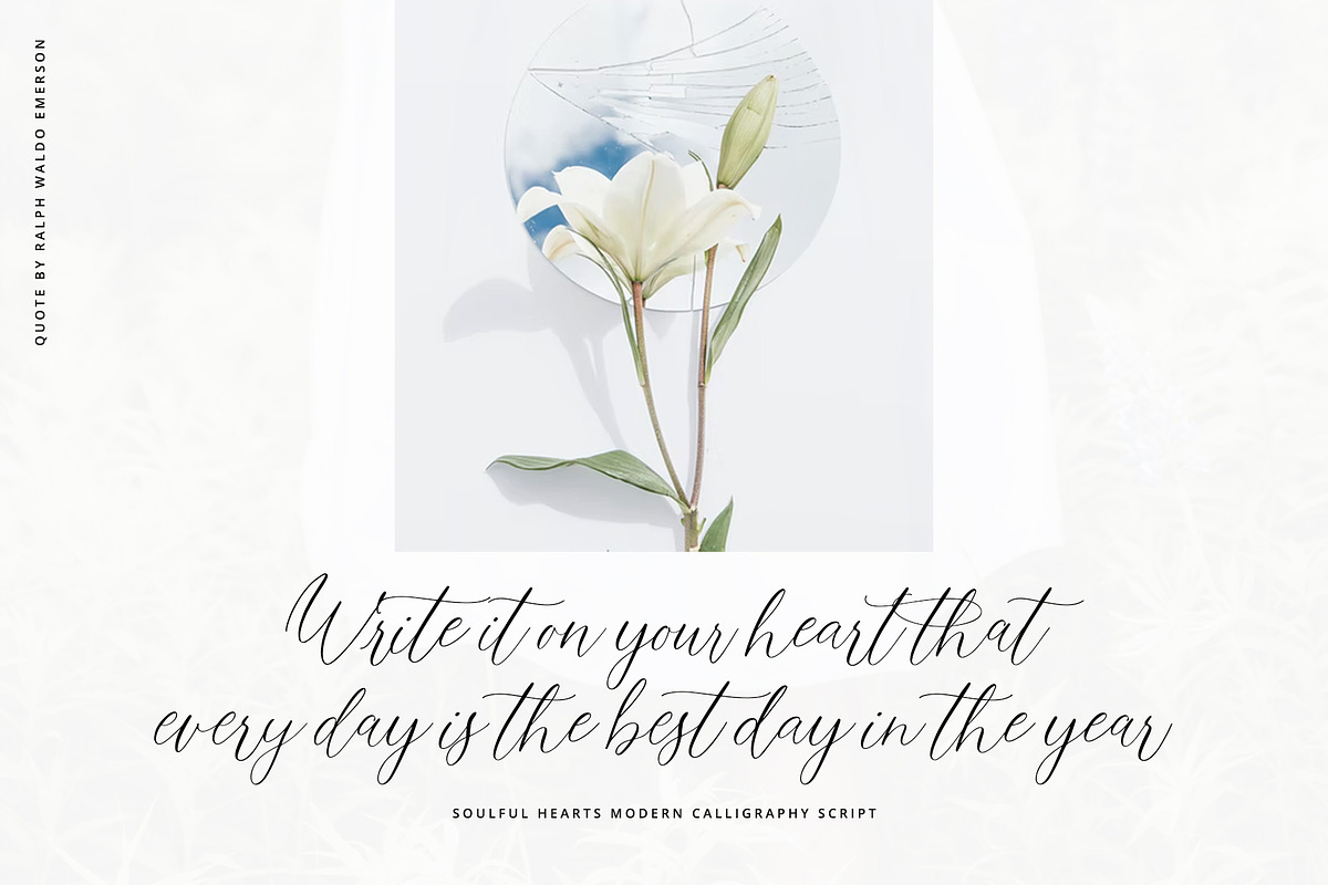 Soulful Hearts | Calligraphy Script, a Script Font by Pink Coffie (Photo 12 of 16)