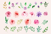 Watercolor floral collection, an Illustration by TATIANA_GERICH (Thumbnail 2 of 10)