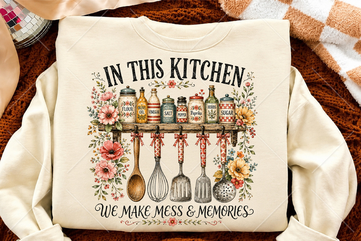 In This Kitchen Sublimation PNG, a Seasonal Illustration by Canvas Craft (Photo 4 of 6)