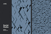 Social Media Vector Backgrounds V 05, a Background Graphic by dvtchk (Thumbnail 2 of 9)