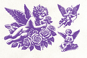 Valentine Cupid Vintage Bundle, a Decorative Illustration by ClipArtRoom (Thumbnail 3 of 7)