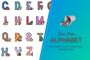 Icon Pack: Big Alphabet Pack