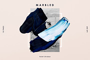 Blue Marbled; Paint Strokes, an Object Graphic by Emma Make (Thumbnail 4 of 8)
