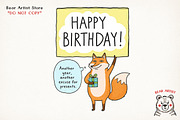 Cat and Animals Funny Birthday PNG, a Graphic by GlitterCraft (Thumbnail 8 of 101)