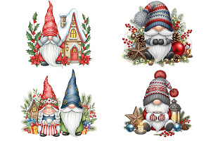 CHRISTMAS GNOME clipart