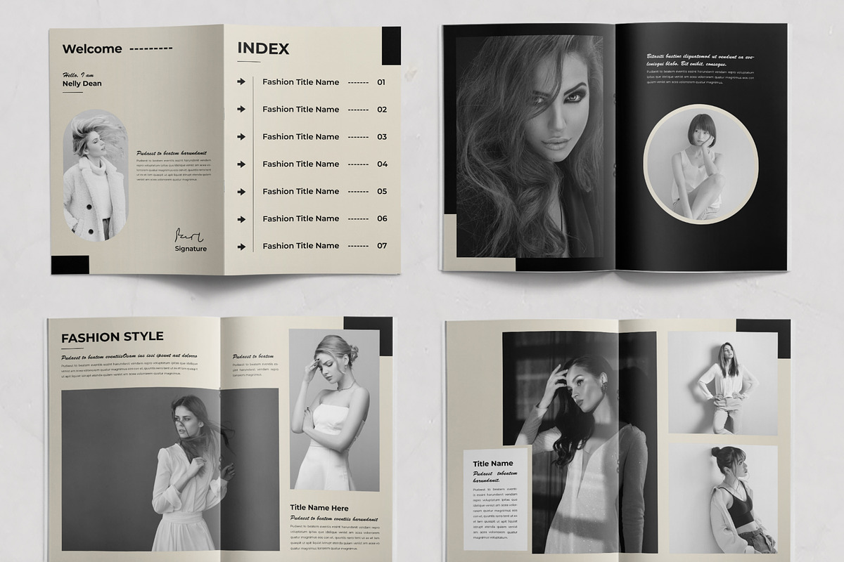 Fashion Magazine Layout, a Magazine Template by ContestDesign (Photo 2 of 3)