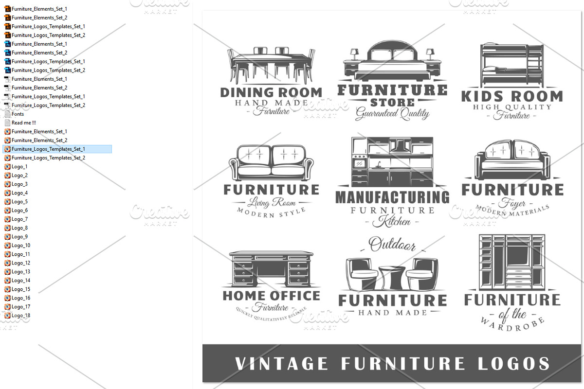 18 Furniture Logos Templates, a Branding & Logo Template by Art Design (Photo 6 of 26)