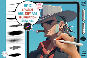 Procreate Key Splash Art Brushes