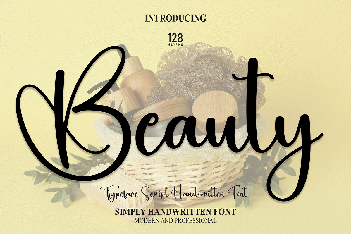 Beauty | Script Font, a Script Font by Scratchones (Photo 1 of 8)