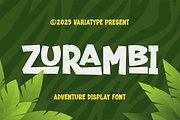 Zurambi – Adventure Display Font, a Sans Serif Font by Variatype (Thumbnail 1 of 14)