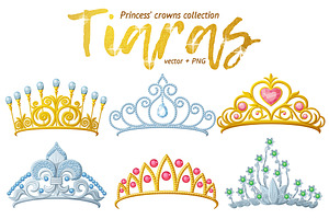 Tiara Crowns Vector Collection