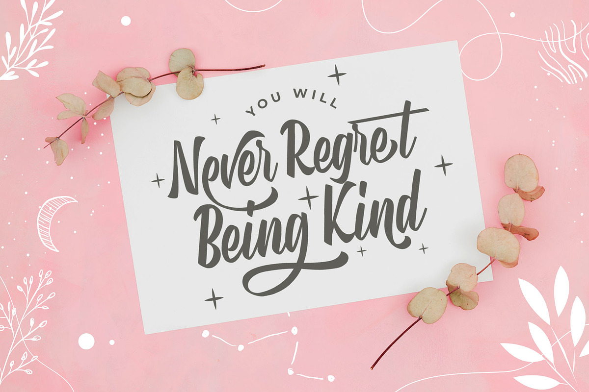 SALE! Sharely - Beautiful Brush Font, a Script Font by Arterfak Project (Photo 9 of 12)