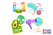 Set of Cosmetic Beauty Products, an Object Graphic by MISS CHATZ (Thumbnail 1 of 3)