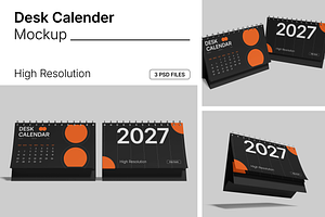 Desk Calendar Mockup