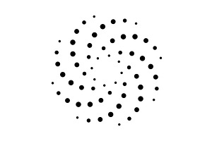 Halftone dotted speed lines, an Illustration by Things for designers
