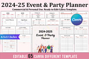 2024-25 Event & Party Planner, a Stationery Template by Shumaya (Thumbnail 1 of 9)
