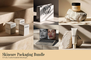 Skincare Packaging Mockup Bundle