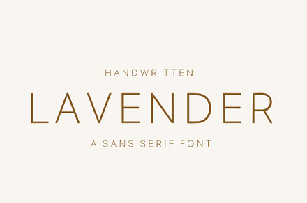 Lavender- modern sans serif font., a Sans Serif Font by Sk designs