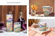 Watercolor Mountain Landscapes Set 3, a Decorative Illustration by Kat's Artful Creations (Thumbnail 4 of 21)