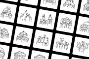 Paris Landmark Icon Set, an Outline Icon by Vectors Market (Thumbnail 5 of 8)