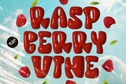 Raspberry Vine - 3D SVG Font, a Symbol Font by Prioritype Co (Thumbnail 1 of 6)