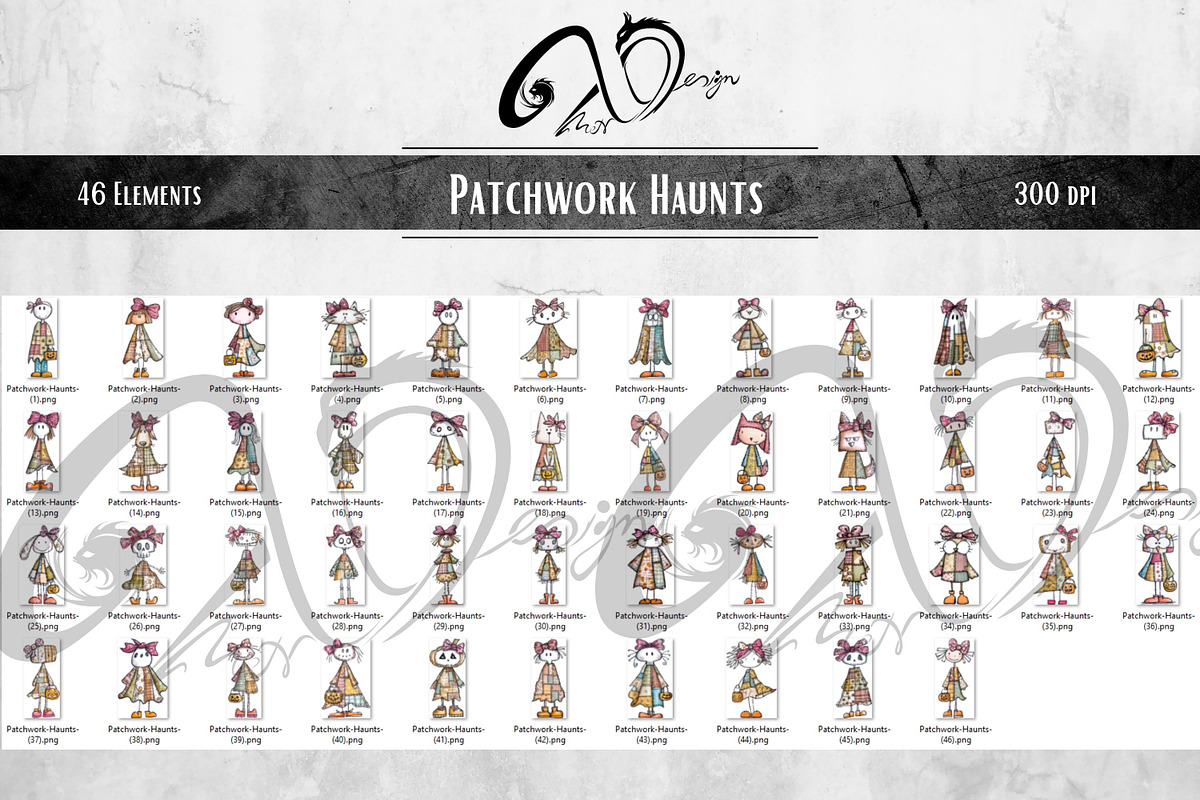 Patchwork Haunts: Rustic Halloween, an Animal Illustration by NiiiNArt (Photo 3 of 3)