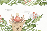 Watercolor Cozy Christmas set, an Illustration by OrangePeafowlArt (Thumbnail 8 of 14)