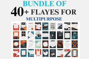 40 Editable Flyer Templates, a Flyer Template by Crox Studio | Digital