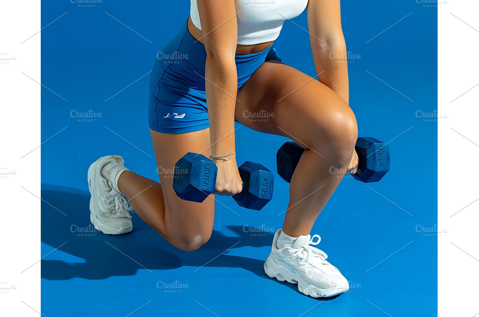 A woman is performing a lunge, a Sports & Recreation Photo by ZinetroN