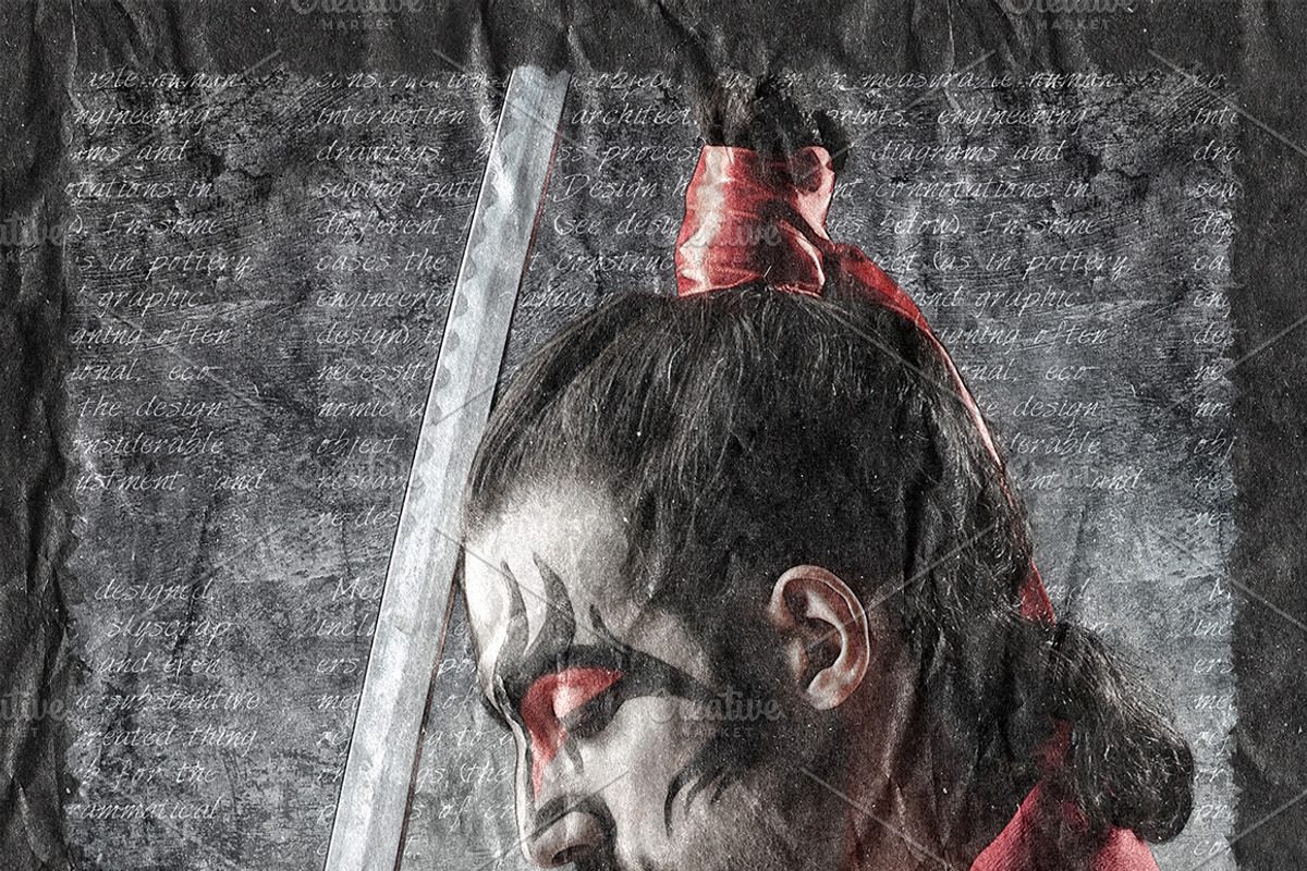 Crumpled Paper Art Photoshop Action, an Action Add-On by GrafxFun (Photo 4 of 7)