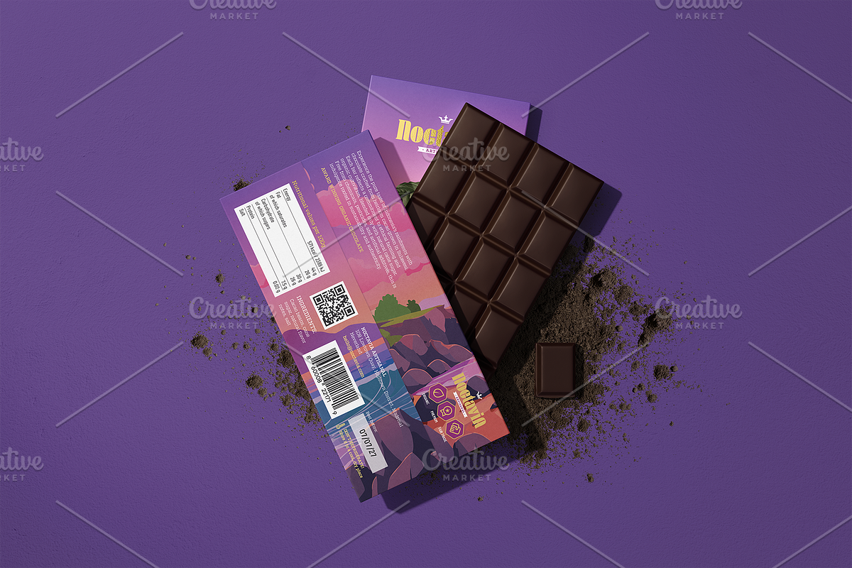Noctavia Chocolate Bar Pack Template, a Marketing Template by fisihsani (Photo 4 of 9)