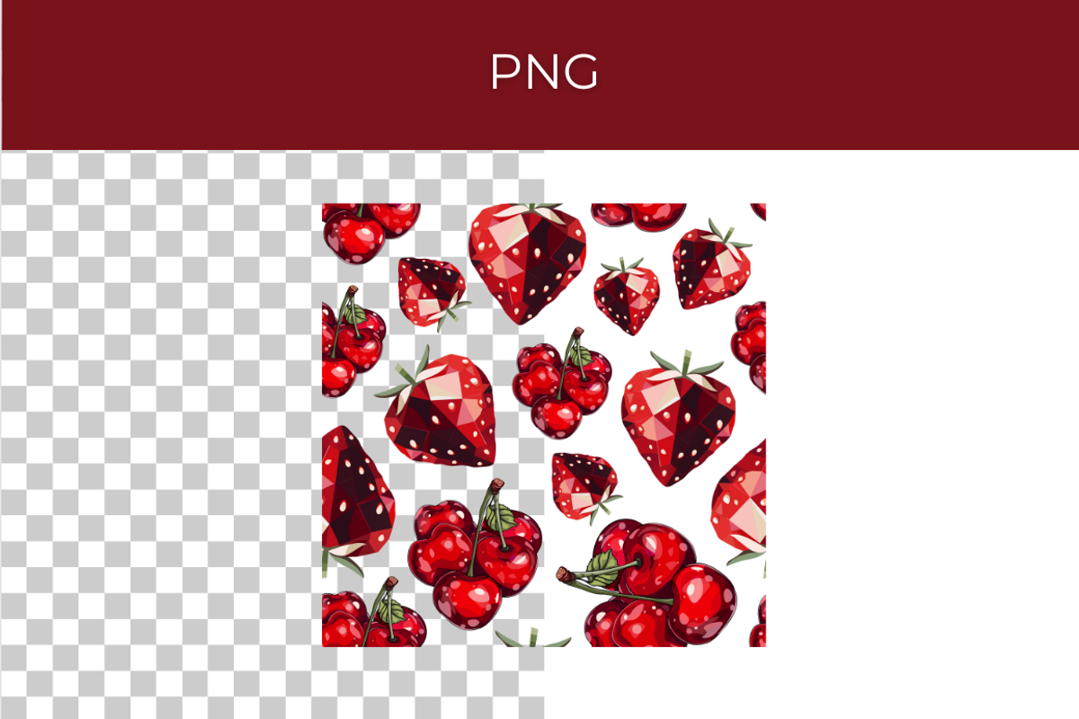 Juicy Fruit Seamless Patterns, a Pattern Graphic by InkyQueenArt (Photo 3 of 4)