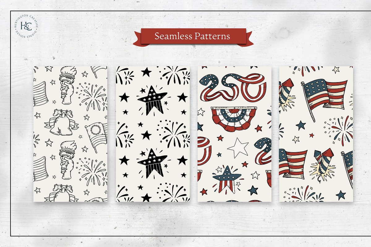 Hand-Drawn America's 250th Images, a Seasonal Illustration by H&C Drawings & Designs (Photo 11 of 15)
