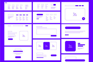 Header Footer Wireframe UX Design, a Wireframe Template by ContestDesign