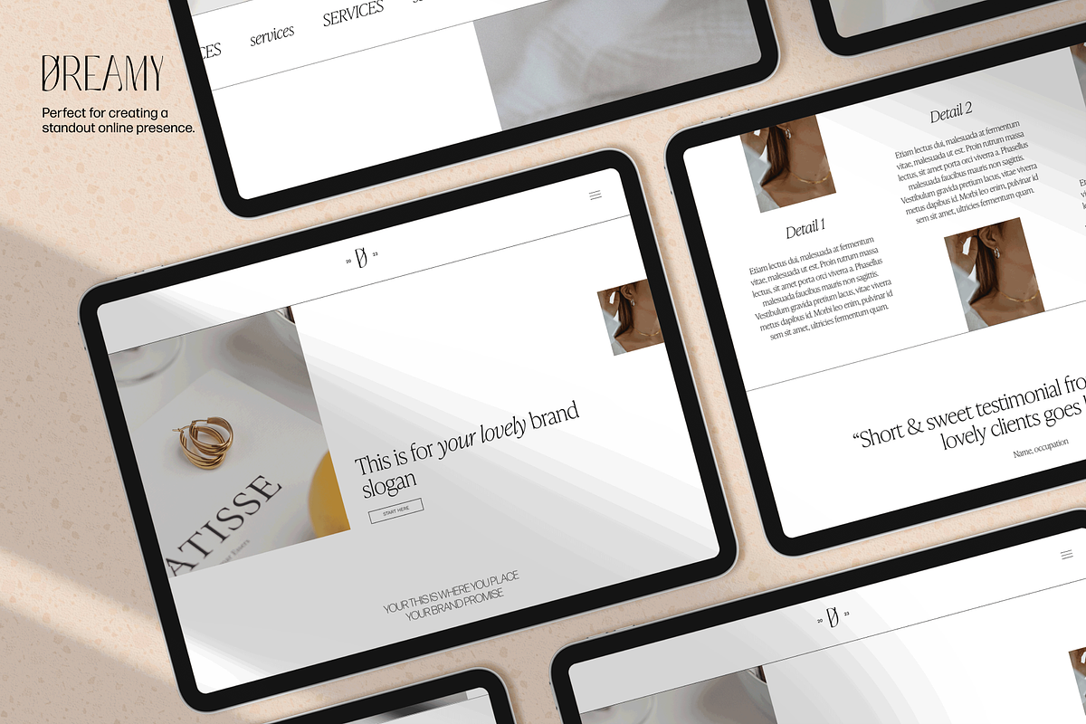 Squarespace Website Template DREAMY, a Squarespace Template by StudioHuomenta (Photo 10 of 11)