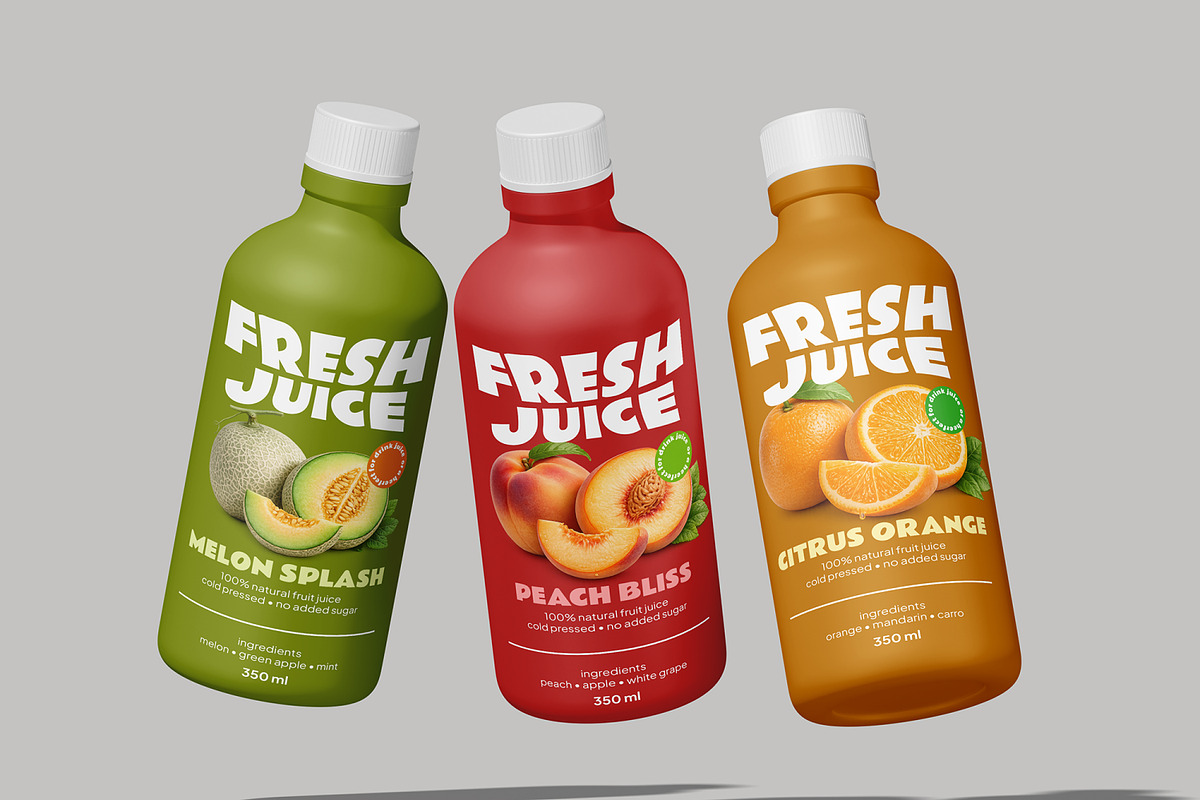 Plastic Bottle Mockup, a Packaging Mockup by Permadi Creative (Photo 4 of 5)